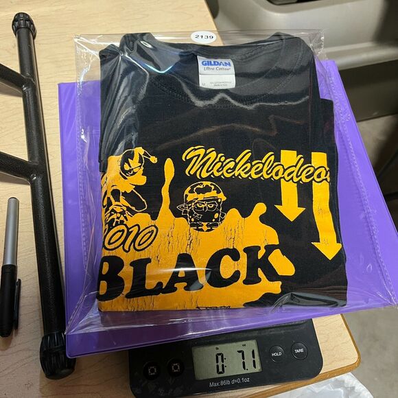 Nickelodeon Shirt Mens Medium Cartoon Network Homemade‎ Black vs Gold Night - Picture 10 of 10